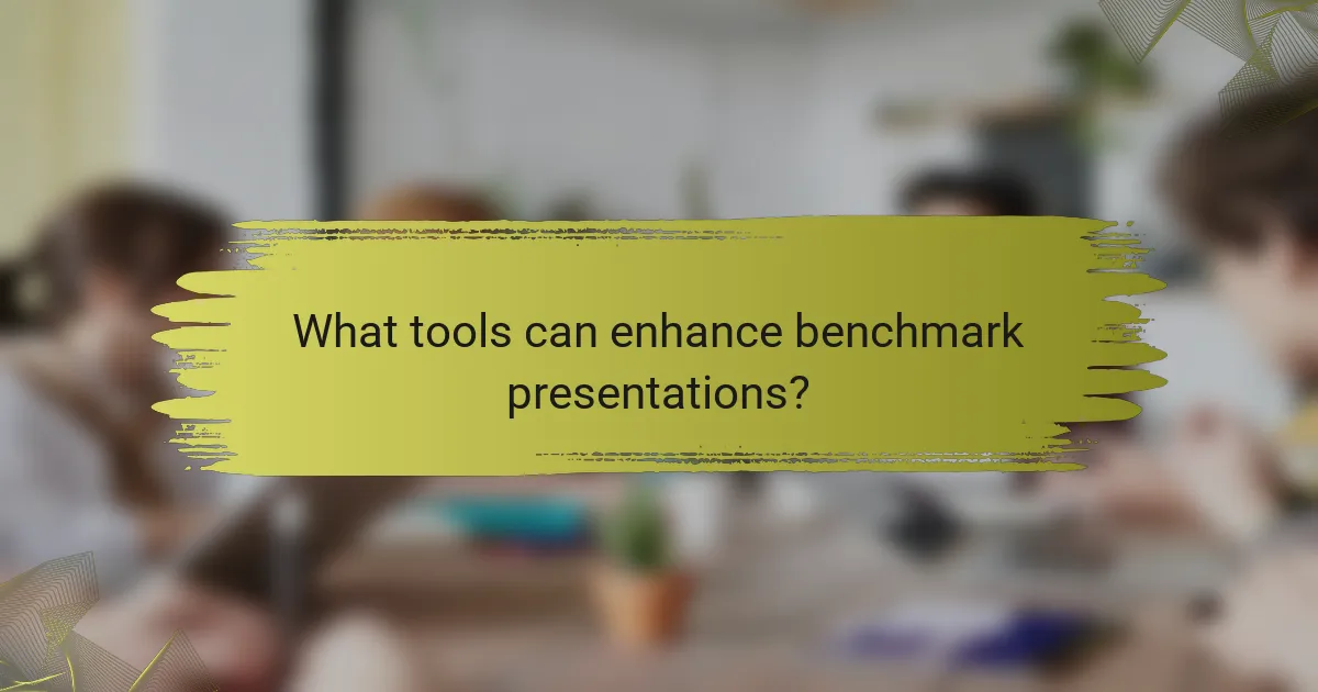 What tools can enhance benchmark presentations?